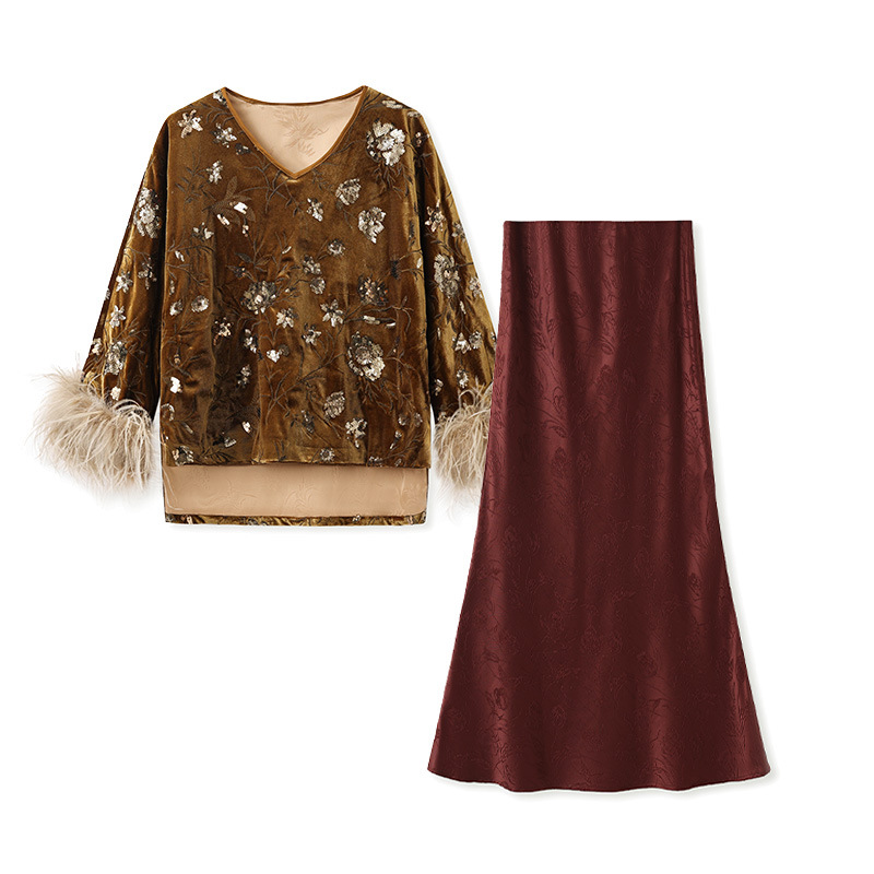 Silk Blouse - Set Blus Musim Dingin 2025 dengan
