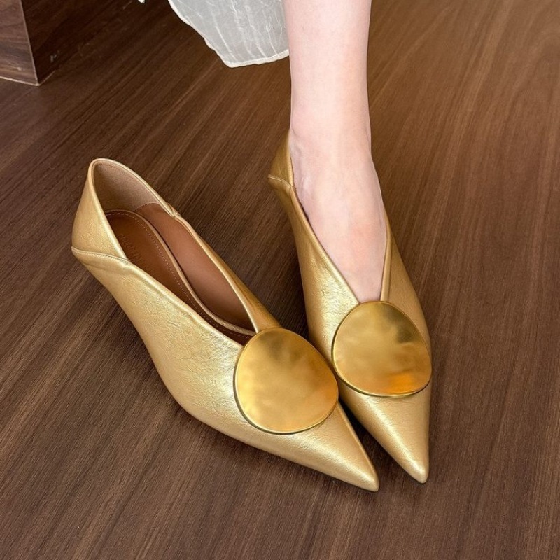 Womens Heels - Sepatu Wanita Flat Slip On Ujung