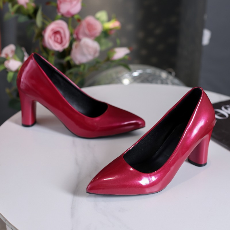 Pump Heel Block - Sepatu Hak Tinggi Wanita Model Pump