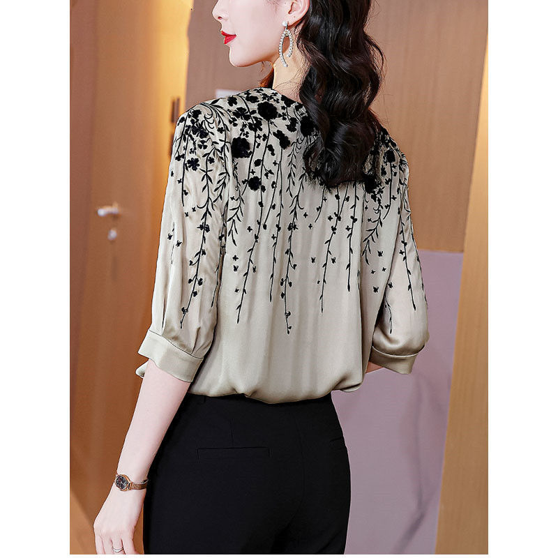 Blus Satin Sutra Wanita Elegan - Silk Blouse ulasan dan harga