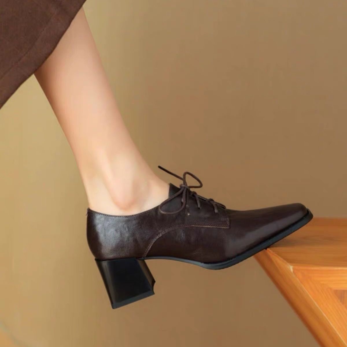 Sepatu Oxford dengan Ujung Kot - Formal Dress ulasan dan harga