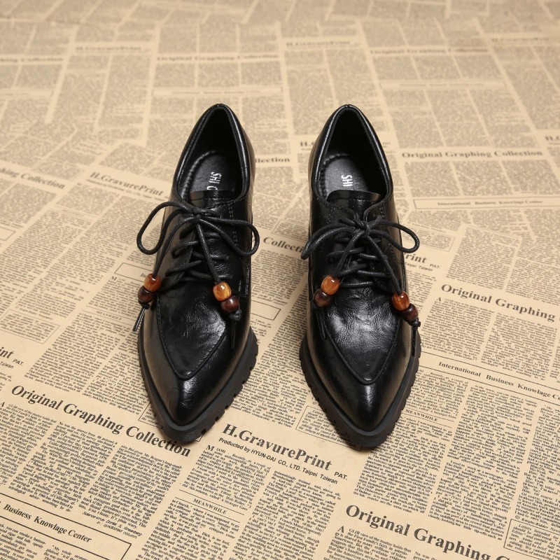 Sepatu Wanita Model Retro deng - Pump Heel Block ulasan dan harga