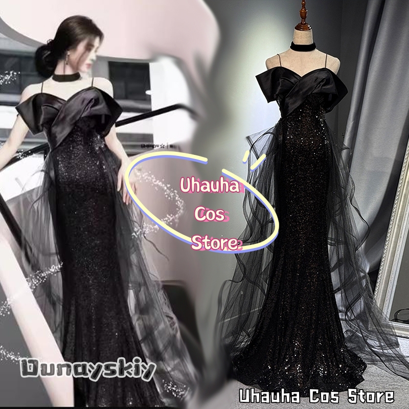 Kostum Gaun Malam Mewah Cospla - Evening Gown ulasan dan harga