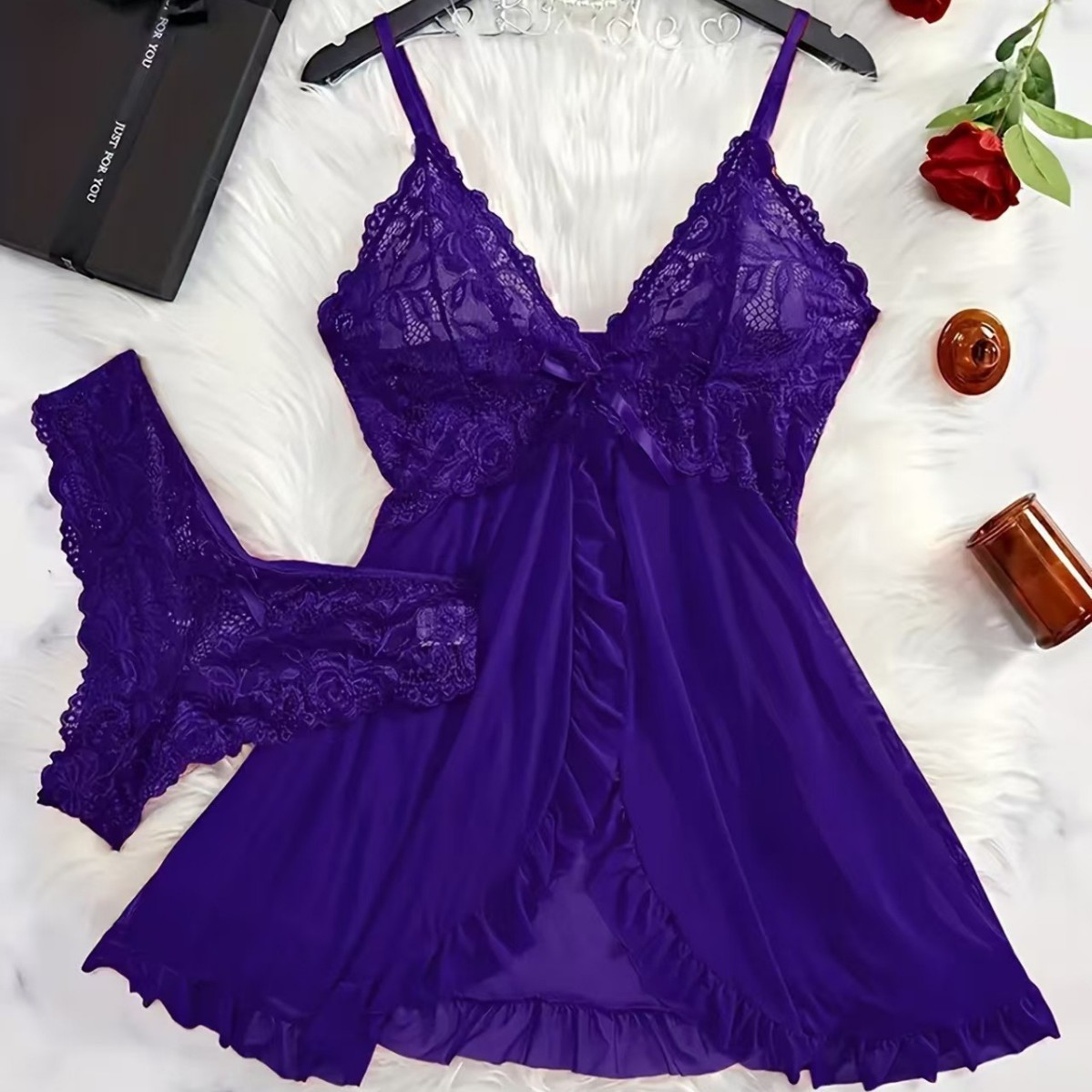 Pakaian Tidur Seksi Wanita, Mo - Lace Dress ulasan dan harga