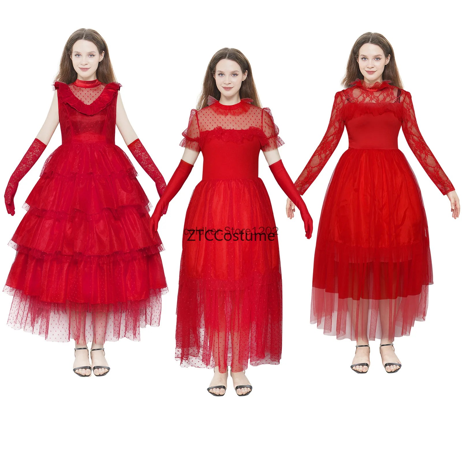 Kostum Cosplay Lydia Deetz Gau - Evening Gown ulasan dan harga